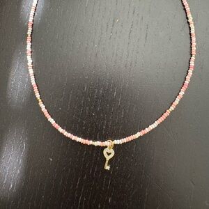 Designer made beaded Key to my Heart Pendant 💗 brand new